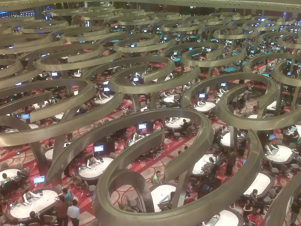 a casino gaming table