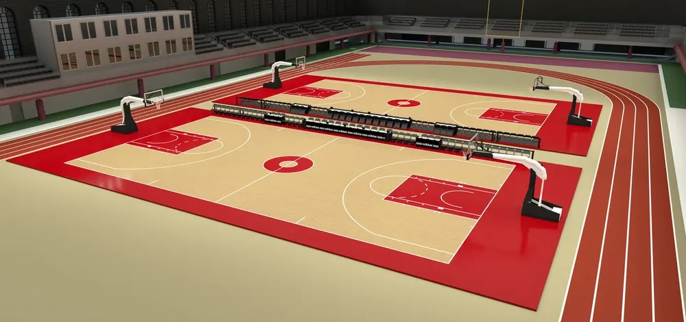a basketball court