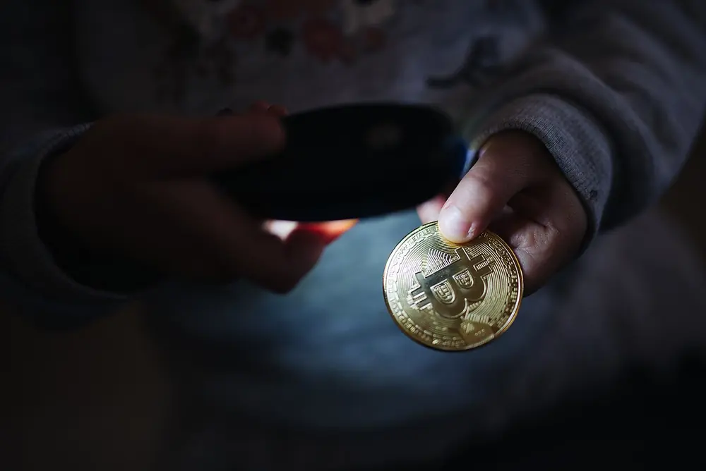 a Bitcoin coin