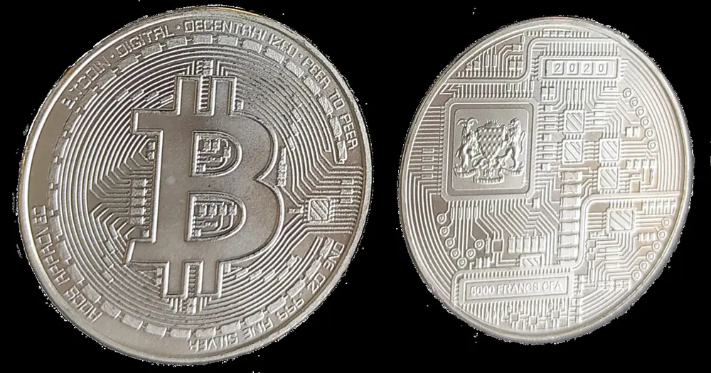 a Bitcoin coin