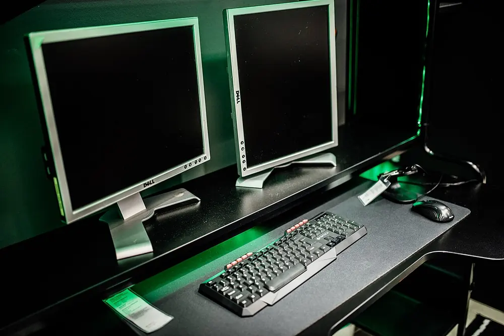 a laptop workspace