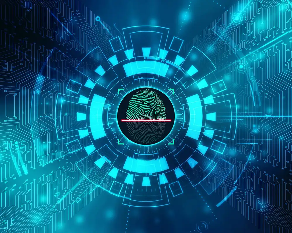 kyc online casino philippines - Digital fingerprint graphic, representing KYC identity verification at online casinos