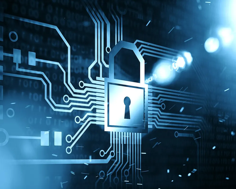Padlock on a circuit board, representing account and payment security - mlbb betting site philippines legit