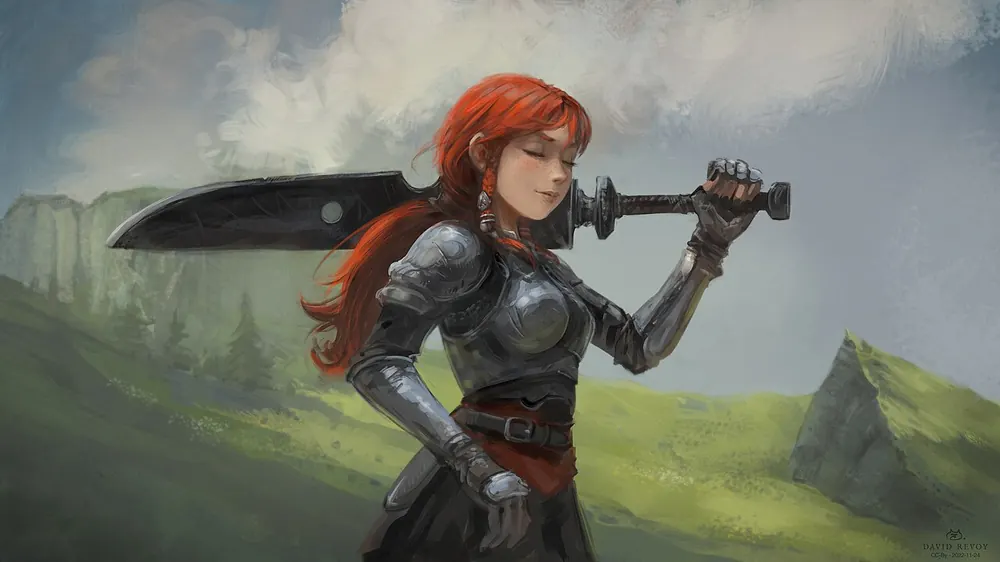 mlbb first blood betting - Fantasy warrior with a large sword, evoking the first kill in an MLBB game