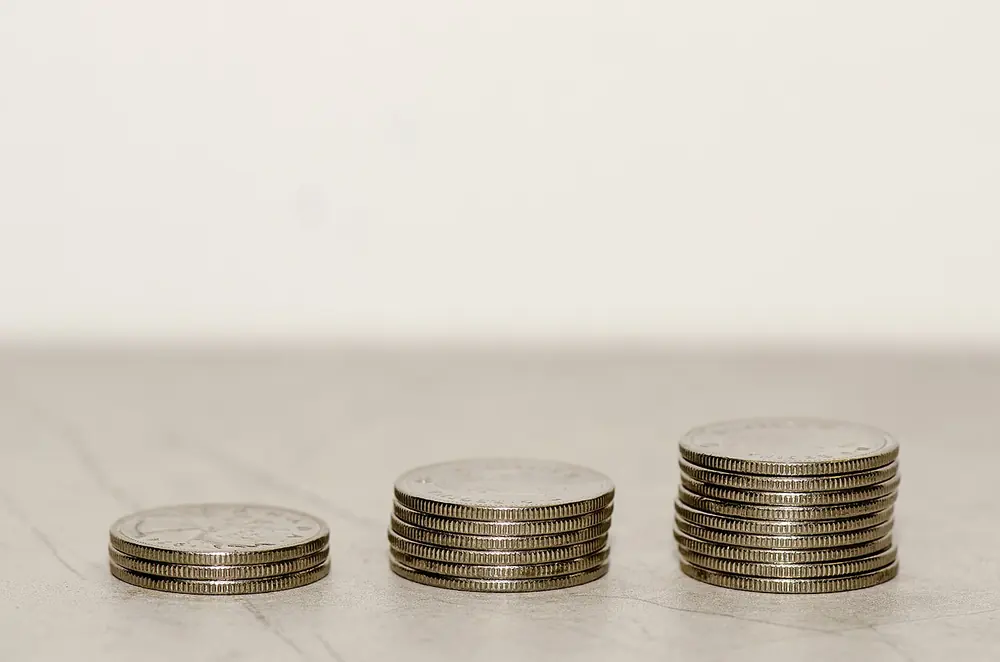 stacked coins