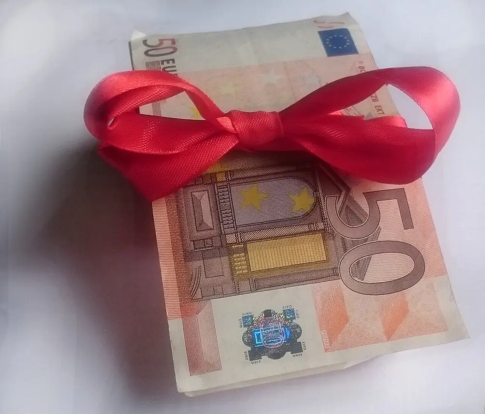 a wrapped gift