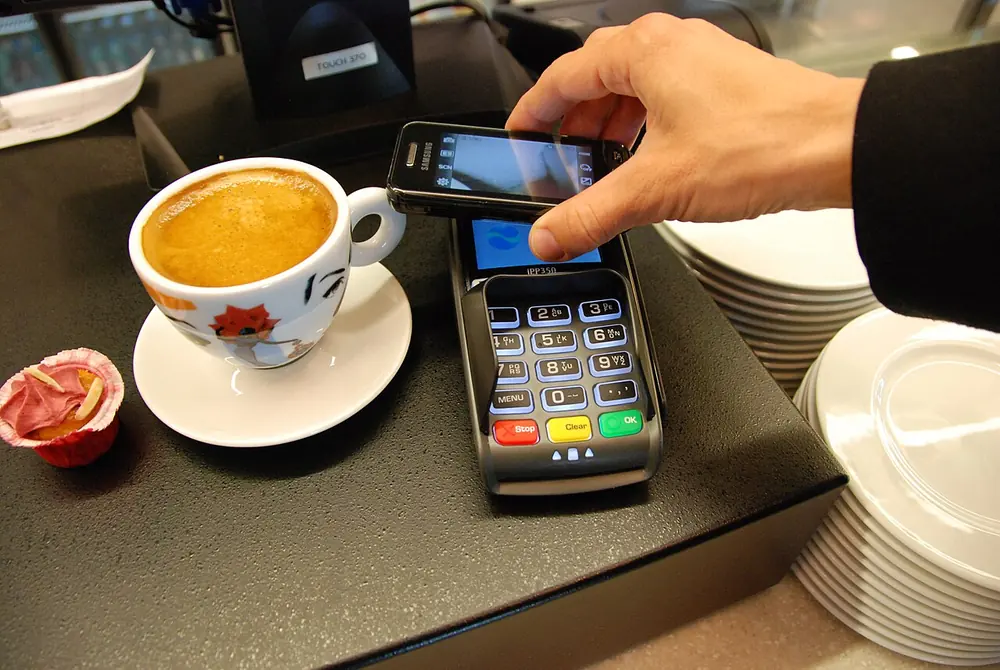 mobile payment on a smartphone
