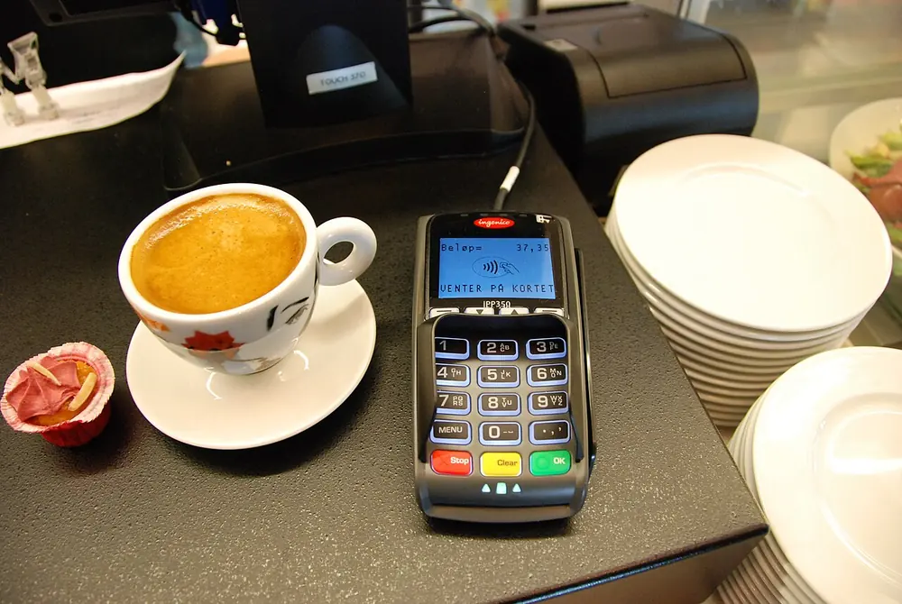 mobile payment on a smartphone