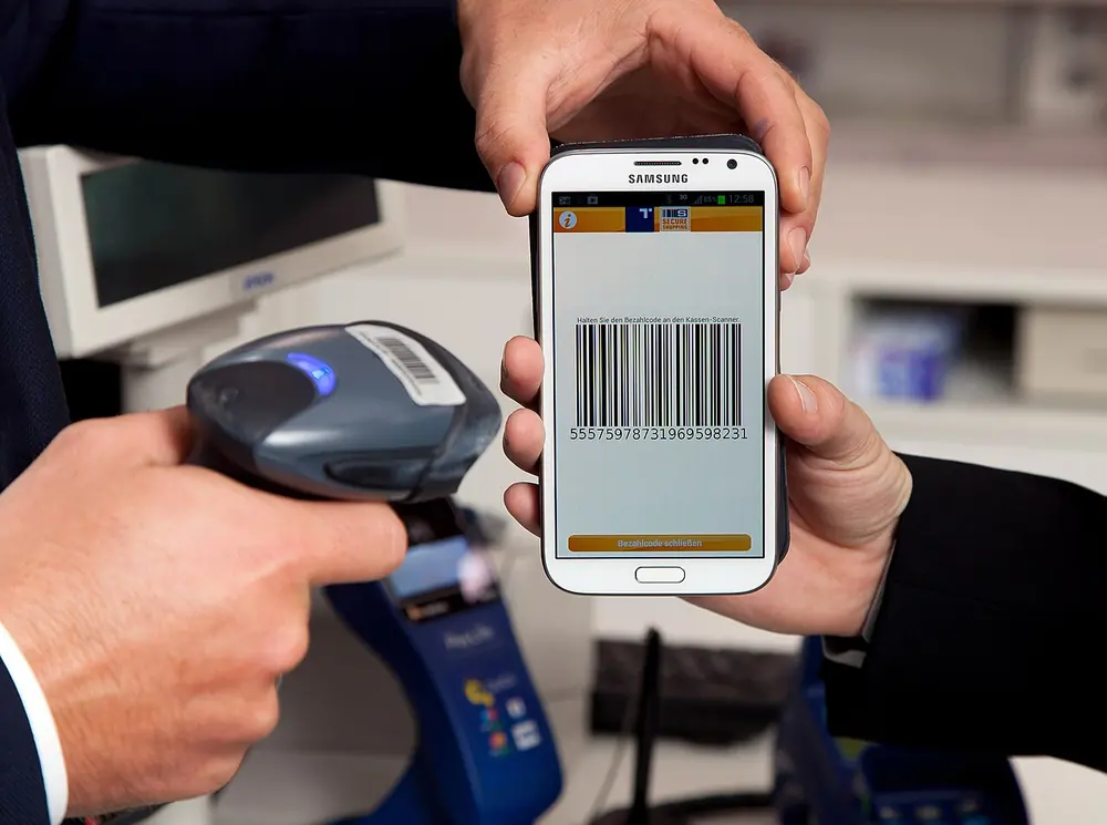 mobile payment on a smartphone