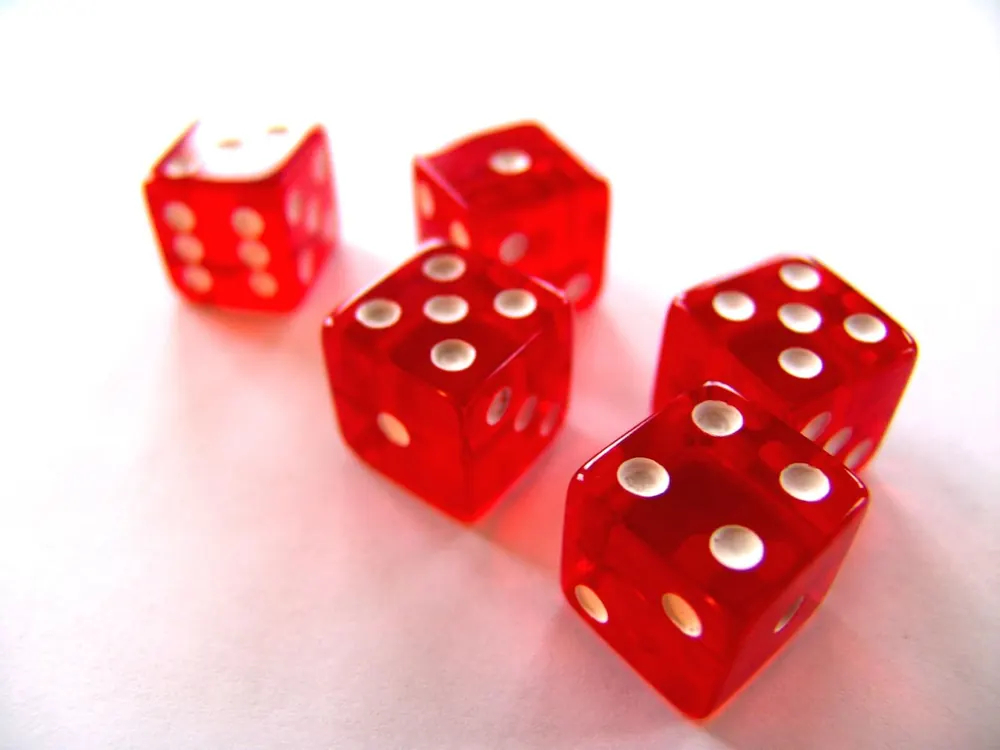 sic bo strategy cheat sheet - Translucent red casino dice