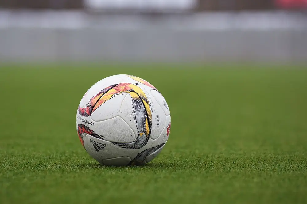 a football and pitch