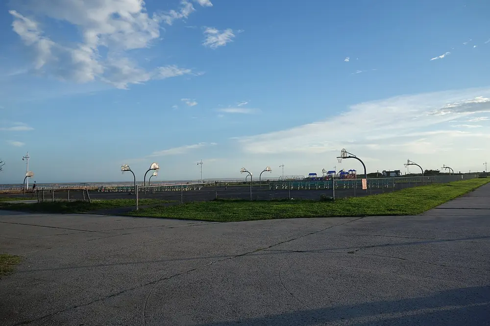 a basketball court