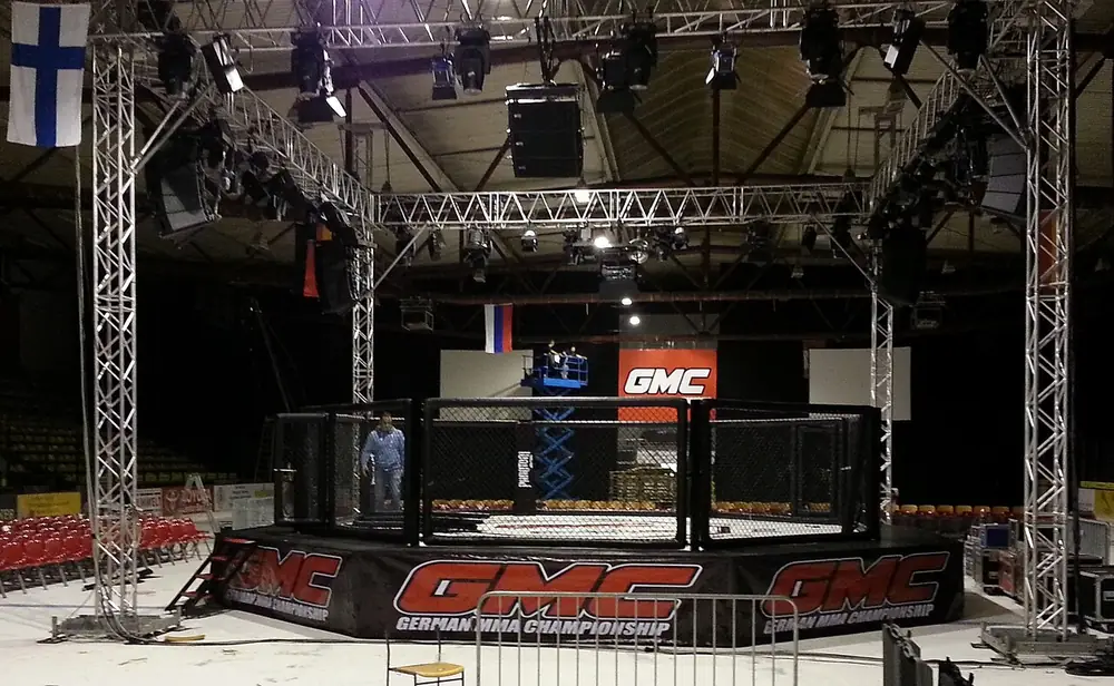 an MMA cage