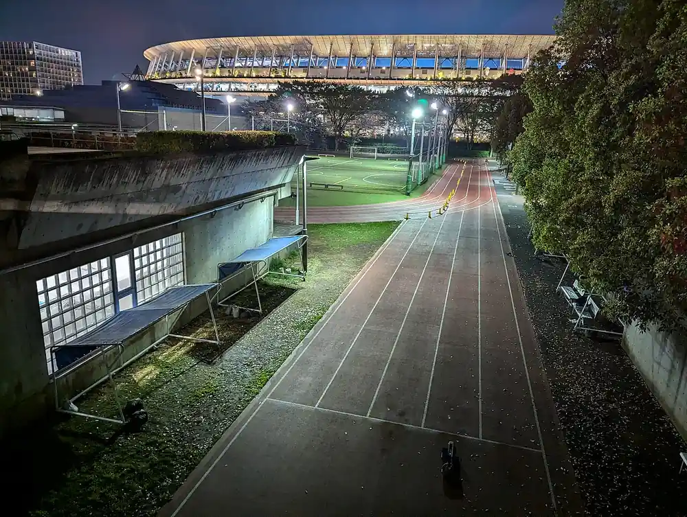a sports stadium