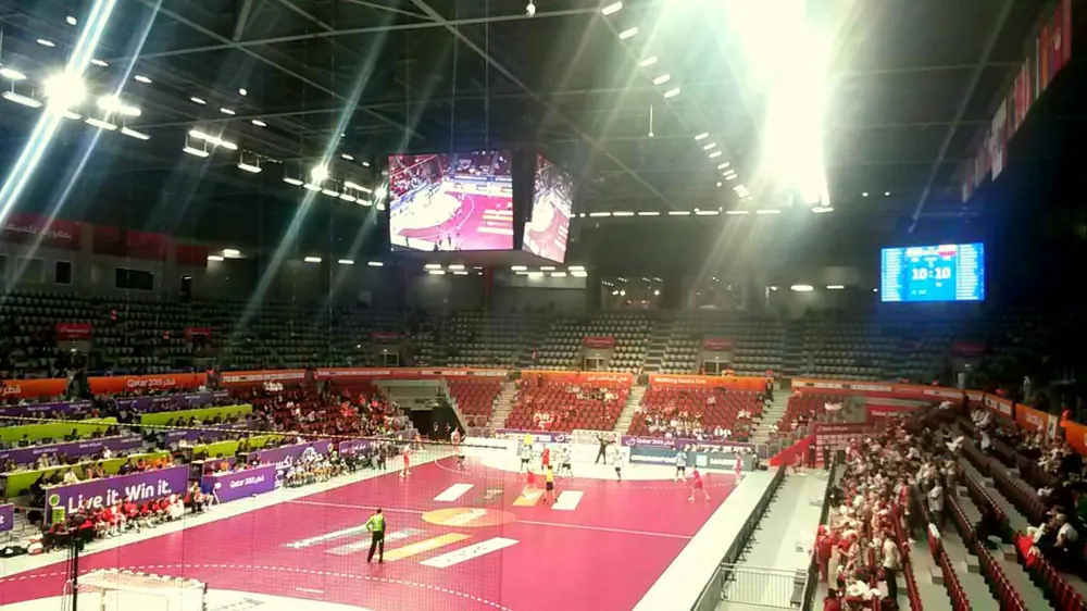 a sports stadium