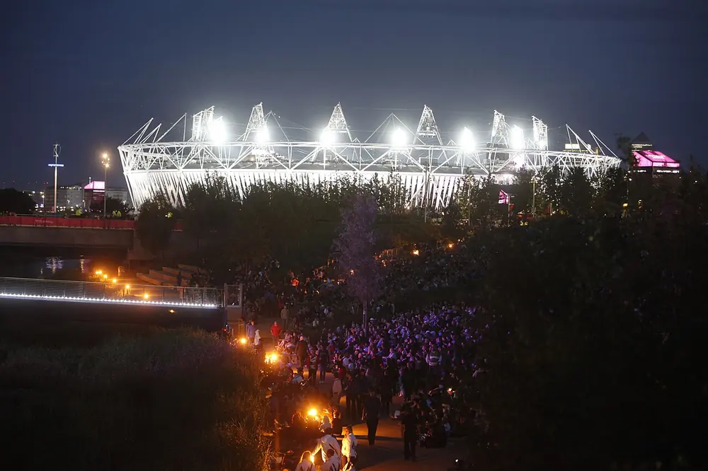 a sports stadium