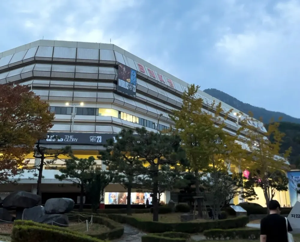 vct pacific odds - Sajik Arena in Busan, venue of the 2026 VCT Pacific Stage 2 finals
