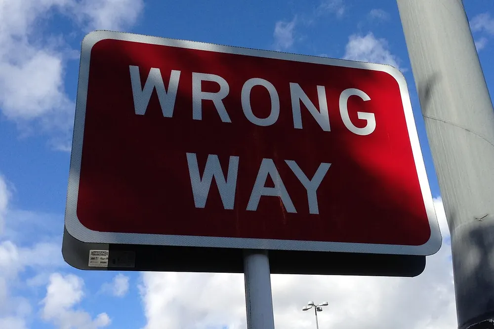 Red wrong way sign, recovering a wrong-network casino deposit - wrong network crypto deposit casino